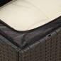 vidaXL Gartensofa mit Kissen 2-Sitzer Schwarz Poly Rattan vidaXL Gartensofa mit Kissen 2-Sitzer Schwarz Poly Rattan