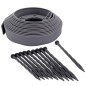 Nature Rasenkanten-Set H5 cm x 10 m mit Erdnägeln Grau Nature Rasenkanten-Set H5 cm x 10 m mit Erdnägeln Grau