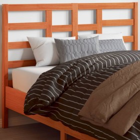 vidaXL Kopfteil Wachsbraun 135 cm Massivholz Kiefer