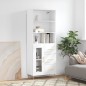 vidaXL Highboard Weiß 69,5x34x180 cm Holzwerkstoff vidaXL Highboard Weiß 69,5x34x180 cm Holzwerkstoff