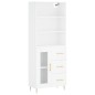vidaXL Highboard Weiß 69,5x34x180 cm Holzwerkstoff vidaXL Highboard Weiß 69,5x34x180 cm Holzwerkstoff