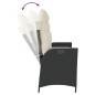 vidaXL Gartenbank Verstellbar mit Kissen Schwarz Poly Rattan vidaXL Gartenbank Verstellbar mit Kissen Schwarz Poly Rattan