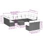 vidaXL 13-tlg. Garten-Sofagarnitur mit Kissen Beige Poly Rattan vidaXL 13-tlg. Garten-Sofagarnitur mit Kissen Beige Poly Rattan