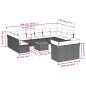vidaXL 13-tlg. Garten-Sofagarnitur mit Kissen Grau Poly Rattan vidaXL 13-tlg. Garten-Sofagarnitur mit Kissen Grau Poly Rattan