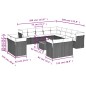 vidaXL 14-tlg. Garten-Sofagarnitur mit Kissen Beige Poly Rattan vidaXL 14-tlg. Garten-Sofagarnitur mit Kissen Beige Poly Rattan