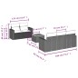 vidaXL 6-tlg. Garten-Sofagarnitur mit Kissen Schwarz Poly Rattan vidaXL 6-tlg. Garten-Sofagarnitur mit Kissen Schwarz Poly Rattan