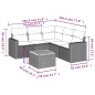 vidaXL 6-tlg. Garten-Sofagarnitur mit Kissen Beige Poly Rattan vidaXL 6-tlg. Garten-Sofagarnitur mit Kissen Beige Poly Rattan