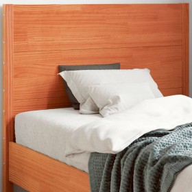 vidaXL Kopfteil Wachsbraun 100 cm Massivholz Kiefer