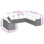 vidaXL 9-tlg. Garten-Sofagarnitur mit Kissen Beige Poly Rattan vidaXL 9-tlg. Garten-Sofagarnitur mit Kissen Beige Poly Rattan