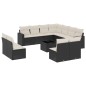 vidaXL 12-tlg. Garten-Sofagarnitur mit Kissen Schwarz Poly Rattan vidaXL 12-tlg. Garten-Sofagarnitur mit Kissen Schwarz Poly Rattan