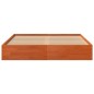 vidaXL Massivholzbett Wachsbraun 135x190 cm Kiefer vidaXL Massivholzbett Wachsbraun 135x190 cm Kiefer