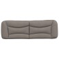 vidaXL Kopfteil-Kissen Taupe 160 cm Stoff vidaXL Kopfteil-Kissen Taupe 160 cm Stoff
