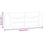 vidaXL Kopfteil-Kissen Taupe 160 cm Stoff vidaXL Kopfteil-Kissen Taupe 160 cm Stoff