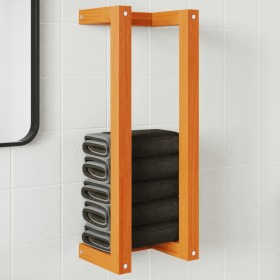 vidaXL Handtuchhalter Wachsbraun 23x18x60 cm Massivholz Kiefer