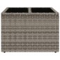 vidaXL Gartentisch mit Glasplatte Grau 55x55x37 cm Poly Rattan vidaXL Gartentisch mit Glasplatte Grau 55x55x37 cm Poly Rattan