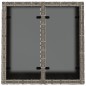 vidaXL Gartentisch mit Glasplatte Grau 55x55x37 cm Poly Rattan vidaXL Gartentisch mit Glasplatte Grau 55x55x37 cm Poly Rattan