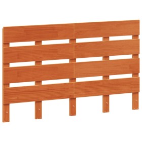 vidaXL Kopfteil Wachsbraun 120 cm Massivholz Kiefer