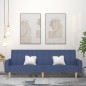 vidaXL Schlafsofa 2-Sitzer Blau Stoff vidaXL Schlafsofa 2-Sitzer Blau Stoff