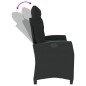 vidaXL Gartenbank Verstellbar mit Kissen Schwarz Poly Rattan vidaXL Gartenbank Verstellbar mit Kissen Schwarz Poly Rattan