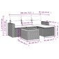 vidaXL 5-tlg. Garten-Sofagarnitur mit Kissen Schwarz Poly Rattan vidaXL 5-tlg. Garten-Sofagarnitur mit Kissen Schwarz Poly Rattan