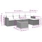 vidaXL 6-tlg. Garten-Sofagarnitur mit Kissen Schwarz Poly Rattan vidaXL 6-tlg. Garten-Sofagarnitur mit Kissen Schwarz Poly Rattan