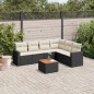 vidaXL 7-tlg. Garten-Sofagarnitur mit Kissen Schwarz Poly Rattan vidaXL 7-tlg. Garten-Sofagarnitur mit Kissen Schwarz Poly Rattan