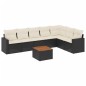 vidaXL 8-tlg. Garten-Sofagarnitur mit Kissen Schwarz Poly Rattan vidaXL 8-tlg. Garten-Sofagarnitur mit Kissen Schwarz Poly Rattan