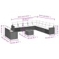 vidaXL 12-tlg. Garten-Sofagarnitur mit Kissen Schwarz Poly Rattan vidaXL 12-tlg. Garten-Sofagarnitur mit Kissen Schwarz Poly Rattan