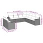 vidaXL 9-tlg. Garten-Sofagarnitur mit Kissen Schwarz Poly Rattan vidaXL 9-tlg. Garten-Sofagarnitur mit Kissen Schwarz Poly Rattan