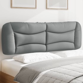 vidaXL Kopfteil-Kissen Hellgrau 160 cm Stoff