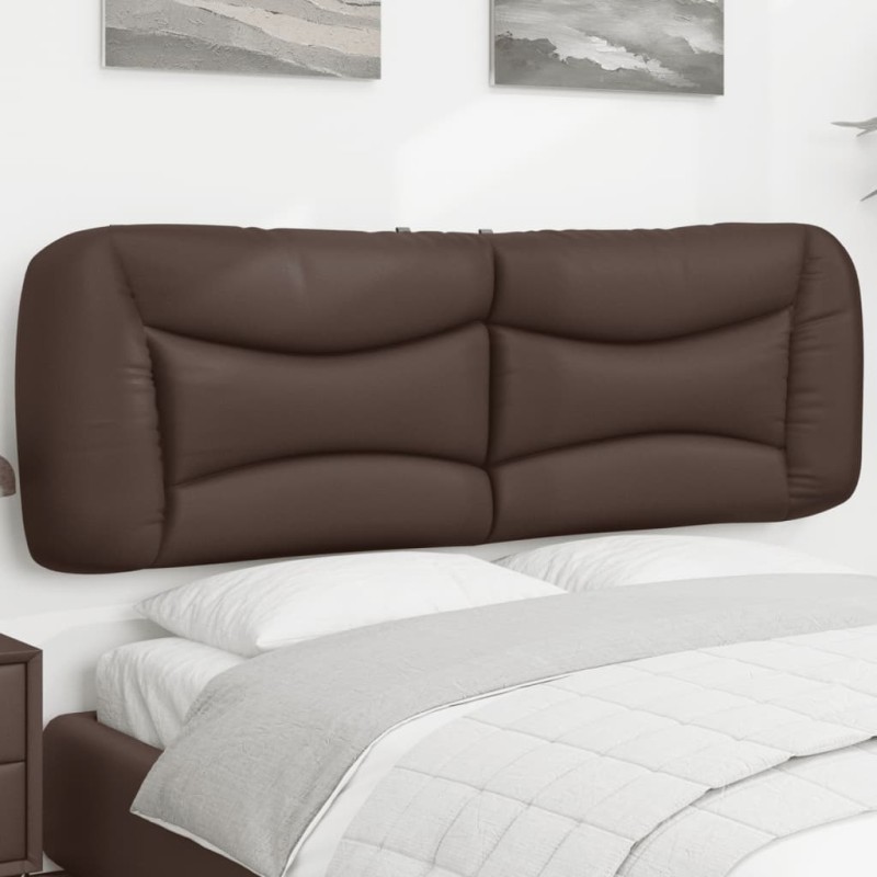 vidaXL Kopfteil-Kissen Braun 160 cm Kunstleder vidaXL Kopfteil-Kissen Braun 160 cm Kunstleder