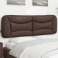 vidaXL Kopfteil-Kissen Braun 160 cm Kunstleder vidaXL Kopfteil-Kissen Braun 160 cm Kunstleder