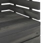 vidaXL 6-tlg. Garten-Sofagarnitur aus Paletten Kiefernholz Dunkelgrau vidaXL 6-tlg. Garten-Sofagarnitur aus Paletten Kiefernholz Dunkelgrau