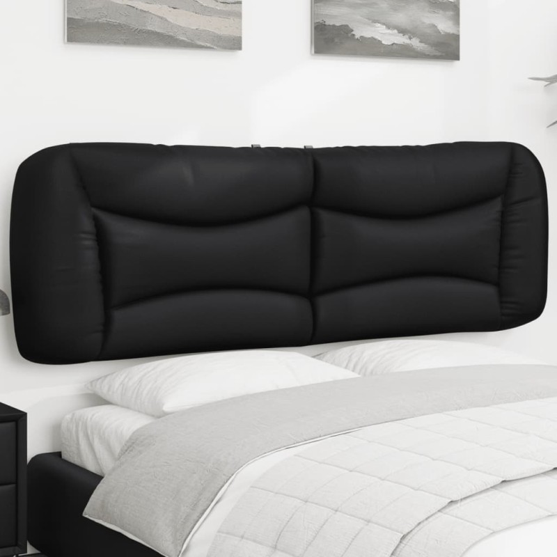 vidaXL Kopfteil-Kissen Schwarz 160 cm Kunstleder vidaXL Kopfteil-Kissen Schwarz 160 cm Kunstleder