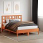 vidaXL Kopfteil Wachsbraun 135 cm Massivholz Kiefer