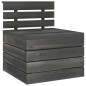 vidaXL 6-tlg. Garten-Sofagarnitur aus Paletten Kiefernholz Dunkelgrau vidaXL 6-tlg. Garten-Sofagarnitur aus Paletten Kiefernholz Dunkelgrau