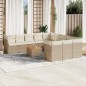 vidaXL 12-tlg. Garten-Sofagarnitur mit Kissen Beige Poly Rattan vidaXL 12-tlg. Garten-Sofagarnitur mit Kissen Beige Poly Rattan