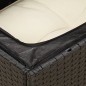vidaXL Gartensofa mit Kissen 3-Sitzer Schwarz Poly Rattan vidaXL Gartensofa mit Kissen 3-Sitzer Schwarz Poly Rattan