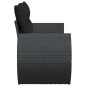 vidaXL Gartensofa mit Kissen 2-Sitzer Schwarz Poly Rattan vidaXL Gartensofa mit Kissen 2-Sitzer Schwarz Poly Rattan