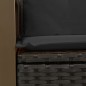 vidaXL Gartensofa mit Kissen 2-Sitzer Schwarz Poly Rattan vidaXL Gartensofa mit Kissen 2-Sitzer Schwarz Poly Rattan