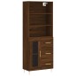 vidaXL Highboard Braun Eichen-Optik 69,5x34x180 cm Holzwerkstoff vidaXL Highboard Braun Eichen-Optik 69,5x34x180 cm Holzwerkstoff