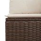 vidaXL Gartensofa mit Kissen 4-Sitzer Braun Poly Rattan vidaXL Gartensofa mit Kissen 4-Sitzer Braun Poly Rattan