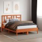 vidaXL Kopfteil Wachsbraun 160 cm Massivholz Kiefer