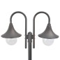 vidaXL Garten-Pollerleuchte E27 220 cm Aluminium 2-Laterne Bronze vidaXL Garten-Pollerleuchte E27 220 cm Aluminium 2-Laterne Bronze