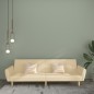 vidaXL Schlafsofa 2-Sitzer Creme Stoff vidaXL Schlafsofa 2-Sitzer Creme Stoff