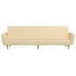 vidaXL Schlafsofa 2-Sitzer Creme Stoff vidaXL Schlafsofa 2-Sitzer Creme Stoff