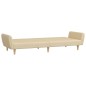 vidaXL Schlafsofa 2-Sitzer Creme Stoff vidaXL Schlafsofa 2-Sitzer Creme Stoff