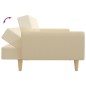 vidaXL Schlafsofa 2-Sitzer Creme Stoff vidaXL Schlafsofa 2-Sitzer Creme Stoff