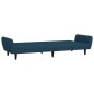 vidaXL Schlafsofa 2-Sitzer Blau Samt vidaXL Schlafsofa 2-Sitzer Blau Samt