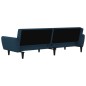 vidaXL Schlafsofa 2-Sitzer Blau Samt vidaXL Schlafsofa 2-Sitzer Blau Samt